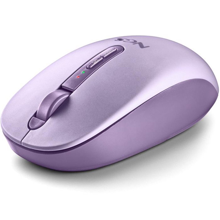 NGS Fog Dual Ratón Ergonómico Inalámbrico Púrpura